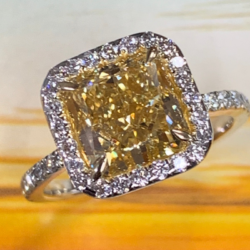 engagement rings chicago yellow diamond